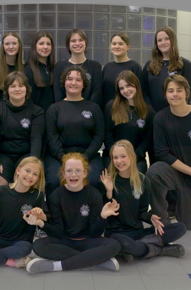 The Senior Choir poses together for their yearly choir photo.