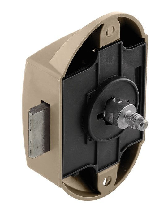 Drehstangenschloss 25 mm Farbe nickel