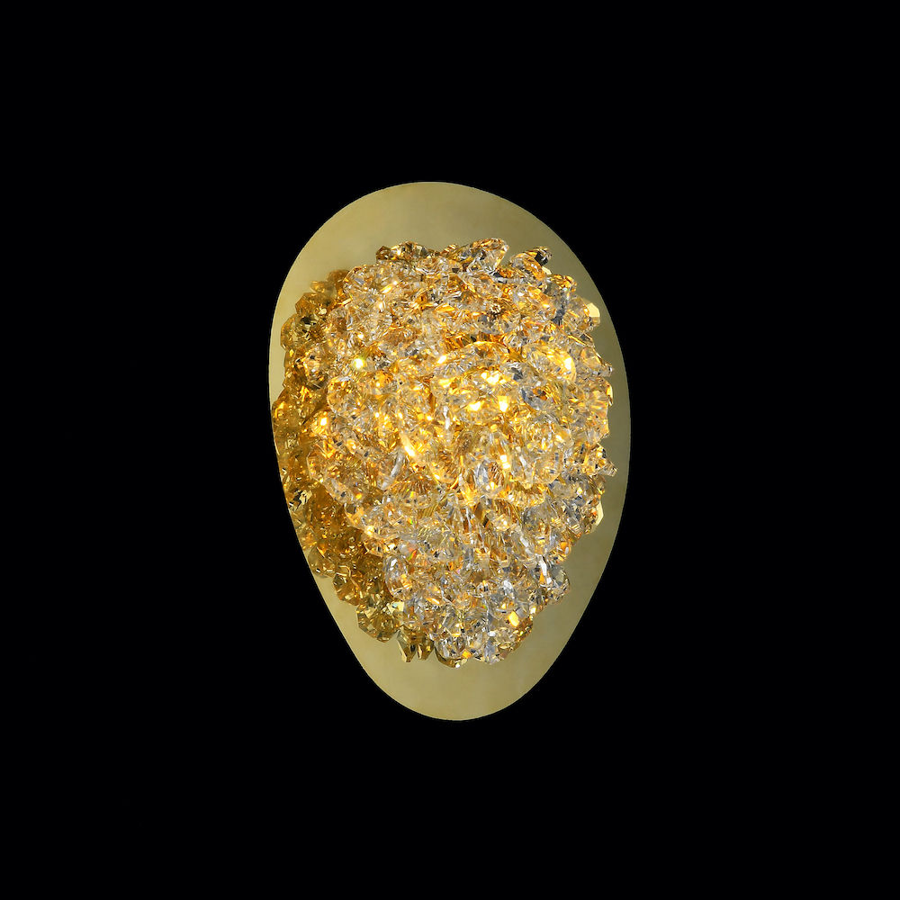 Top luxury fine crystal oval crystal wall lamp JYW938-S