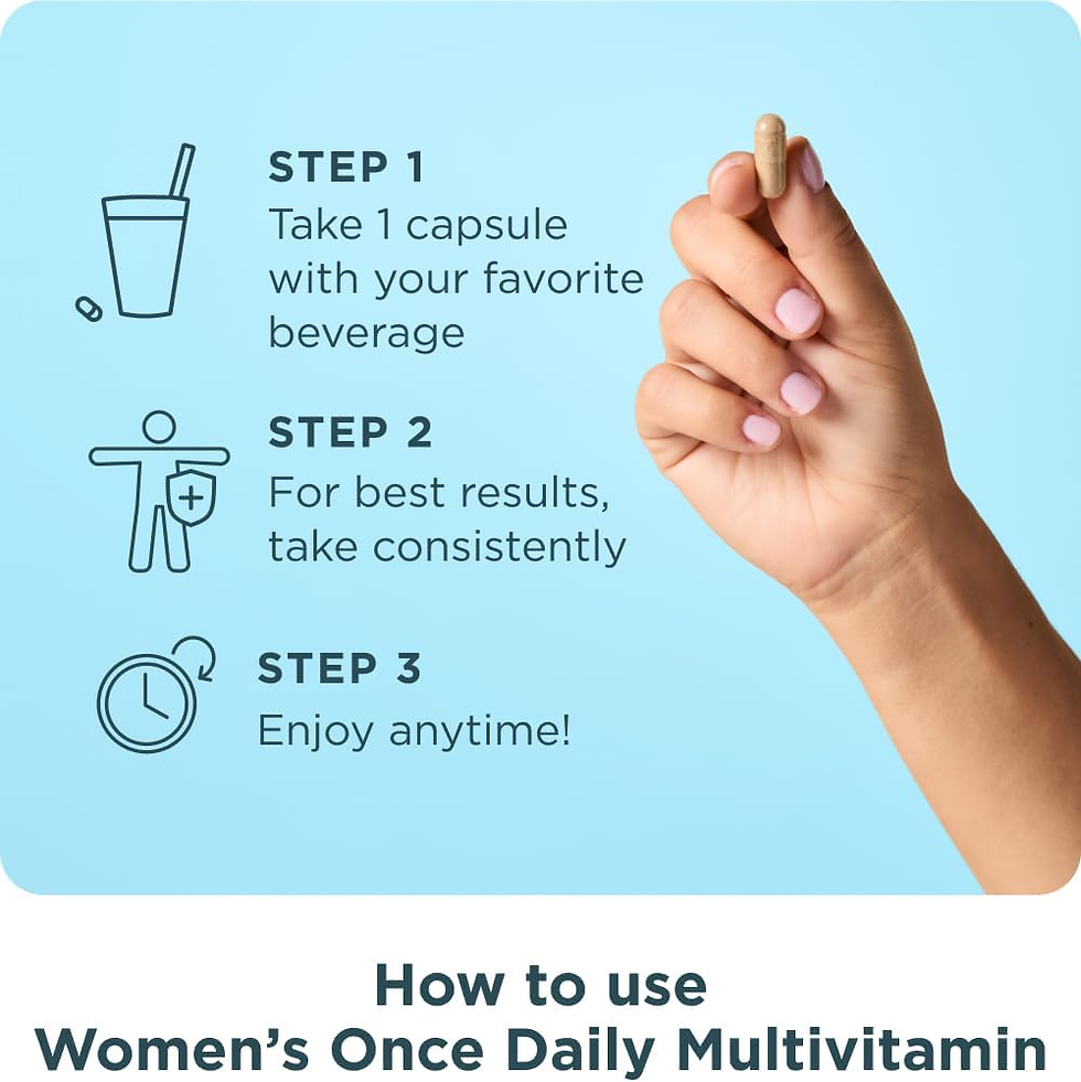 Thumbnail: Daily Multivitamin for Women - Supports Bone Health & Vitality, 30 Count