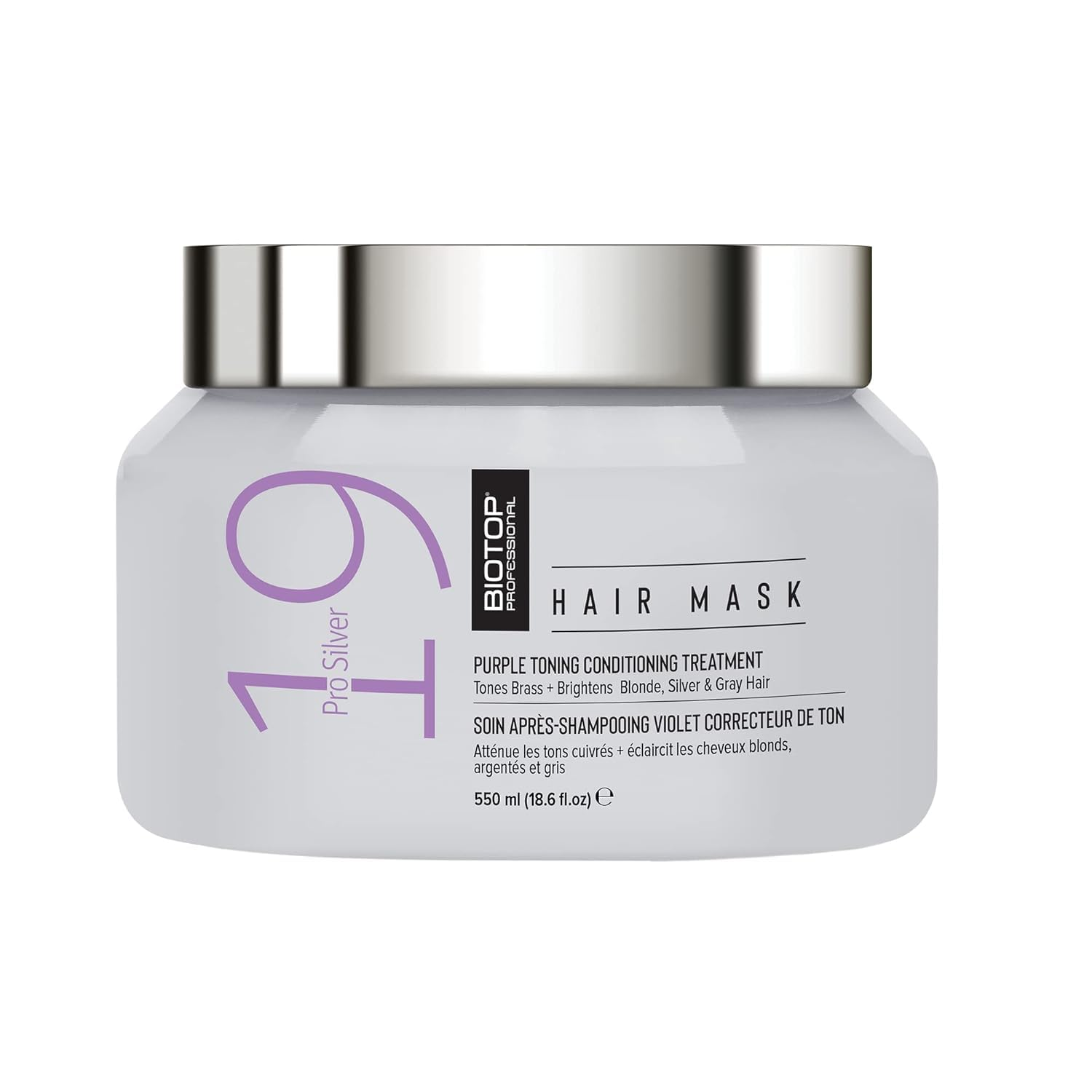 9 Pro Silver Hair Mask – Neutralizes Brassiness & Hydrates for Vibrant Silver, G