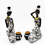 Thumbnail: African Tribal Lady Figurines – Black & White Resin Sculptures for Home Décor an