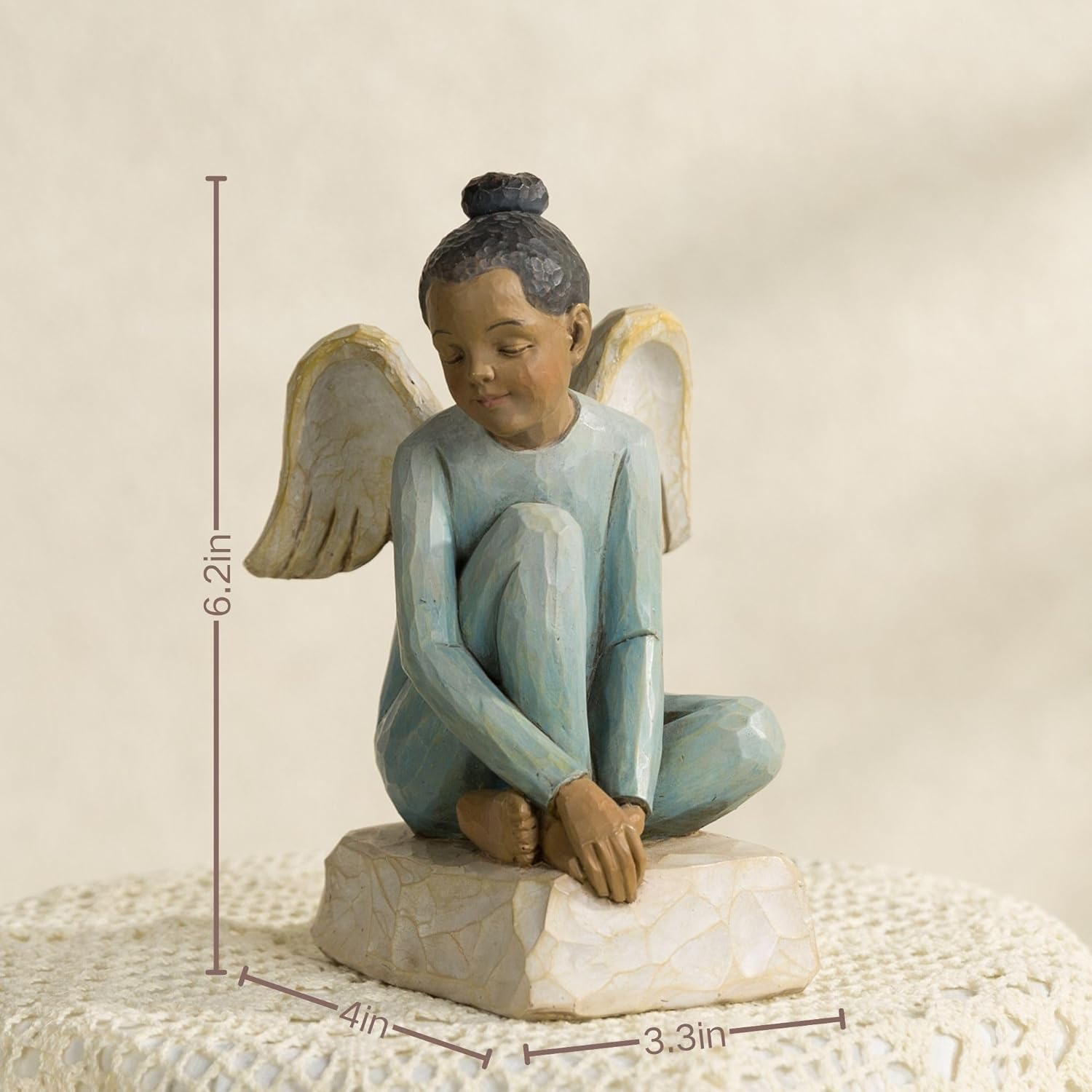6" Joyful Little Angel – Minimalist Vintage-Inspired Figurine