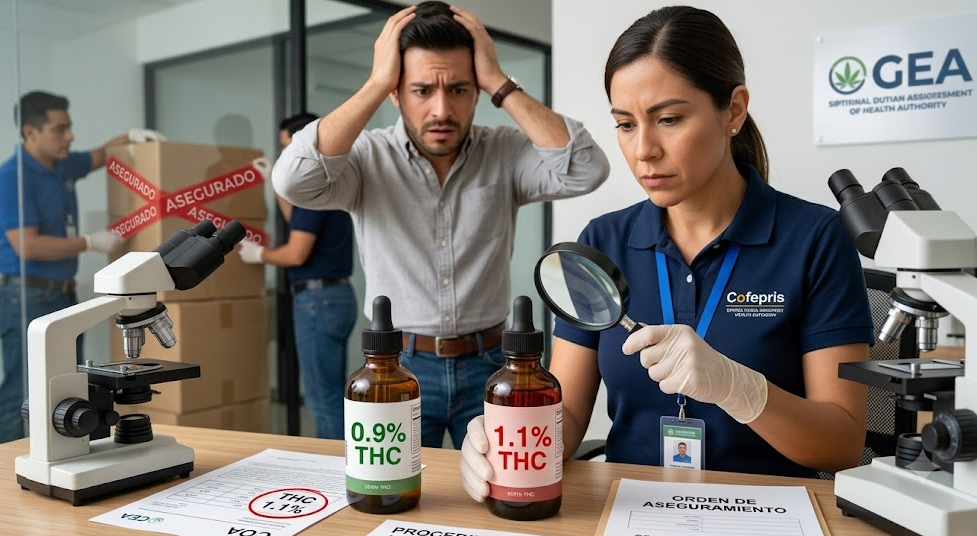 Productos con más de 1% de THC: el riesgo real