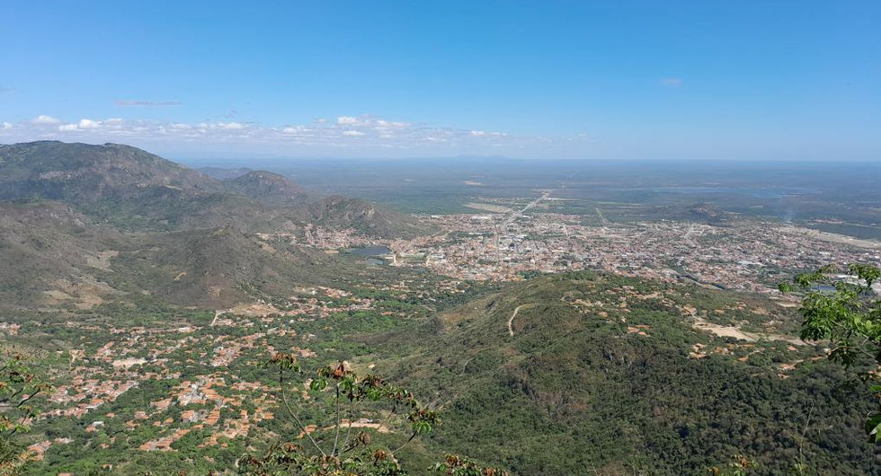 Vista do Mirante dos Picos para a sede do município de Itapipoca - Fonte: Ricardo Matos
