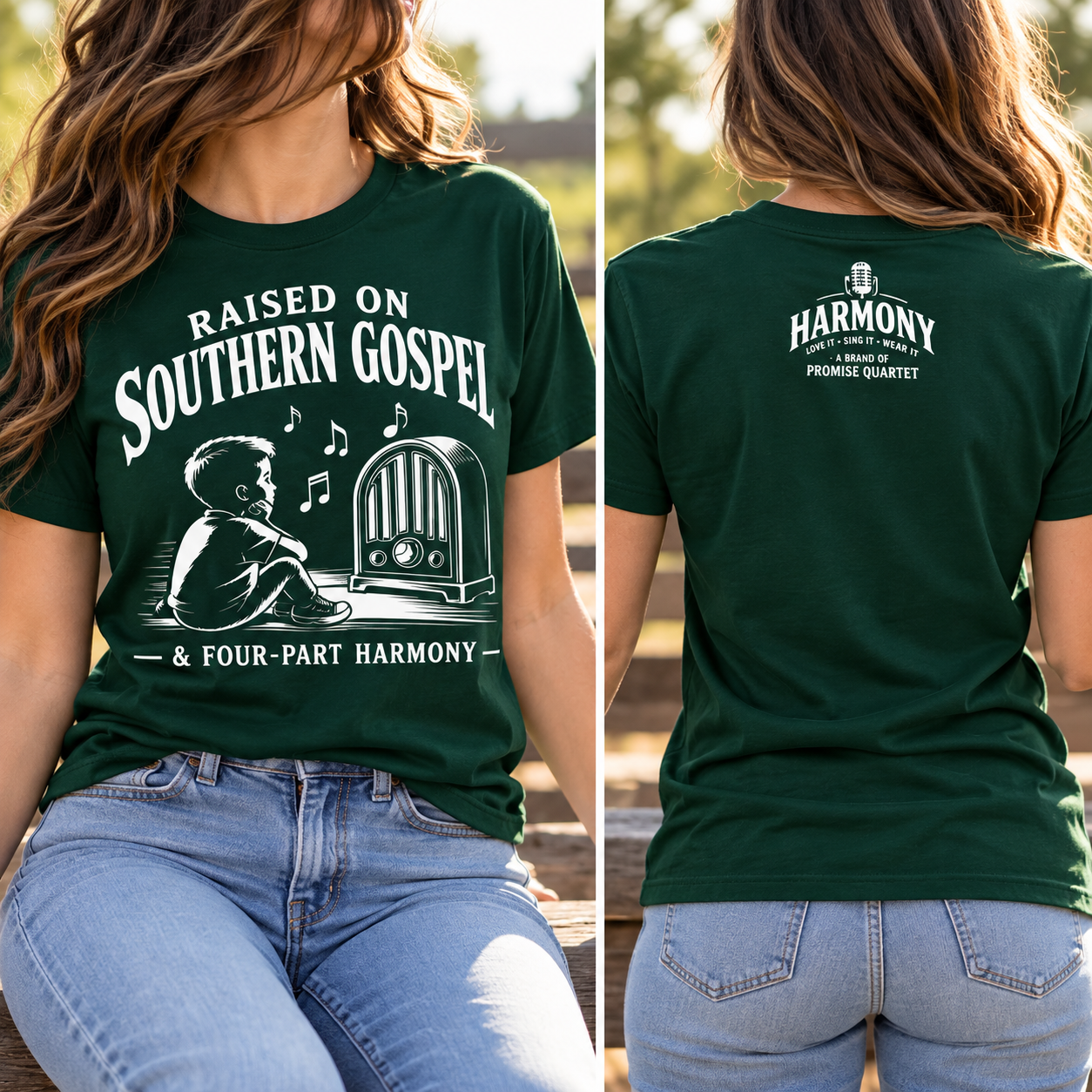 “🎙️RAISED ON SOUTHERN GOSPEL” Harmony T-Shirt