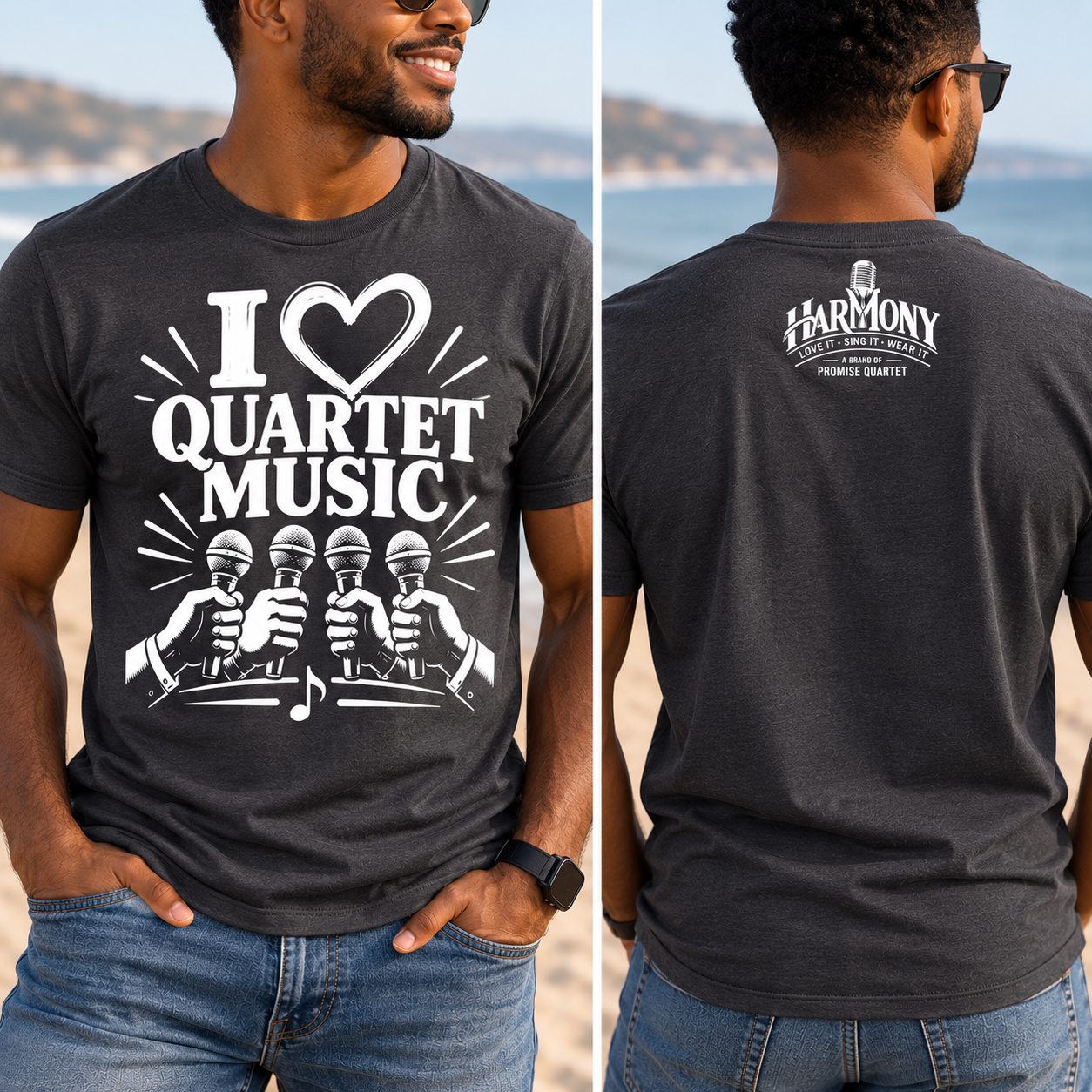 “🎙️ I ❤️ QUARTET MUSIC” Harmony T-Shirt