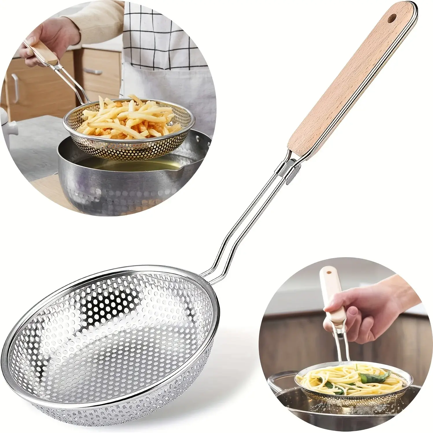 Fine Mesh Stainless Steel Skimmer Spoon