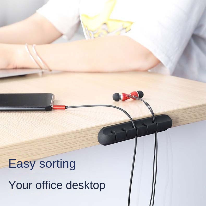Thumbnail: Self-Adhesive Cable & Power Cord Organizer — Cable Winder