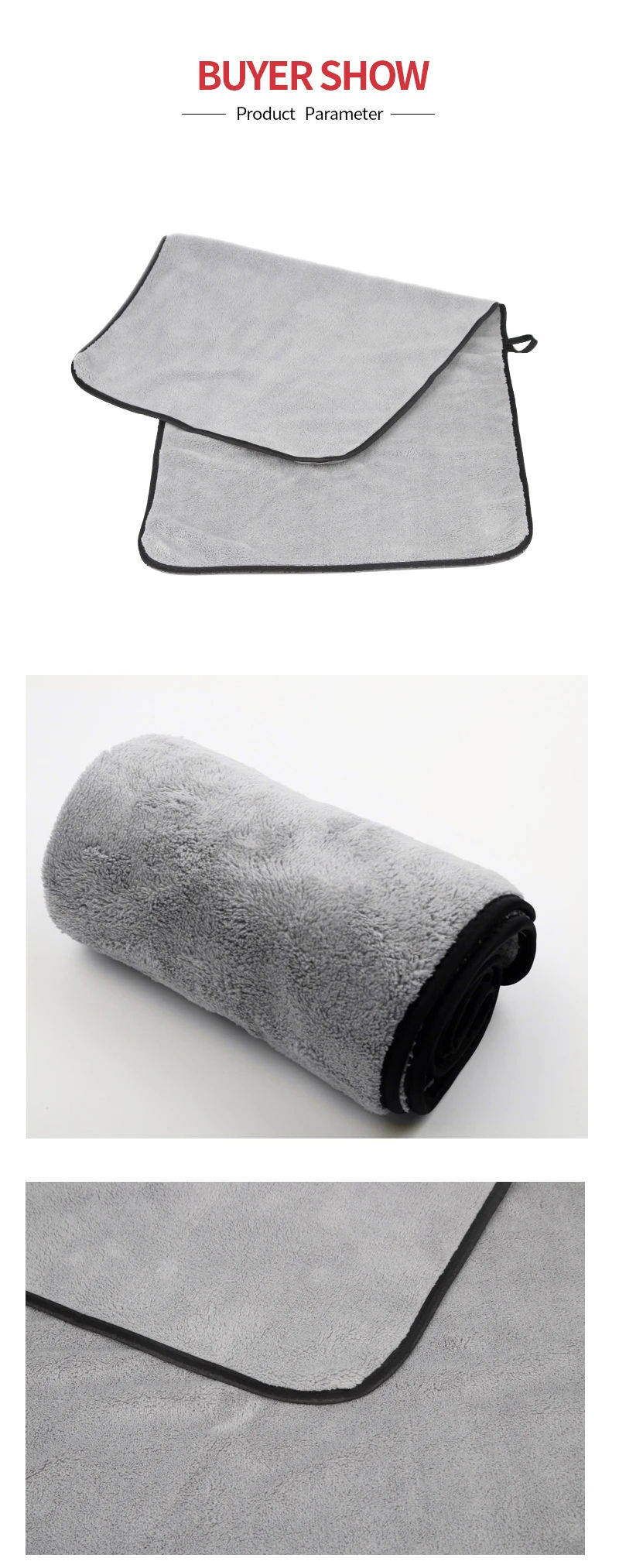 Thumbnail: Premium Microfiber Car Wash Towel — Super Absorbent Cleaning Cloth
