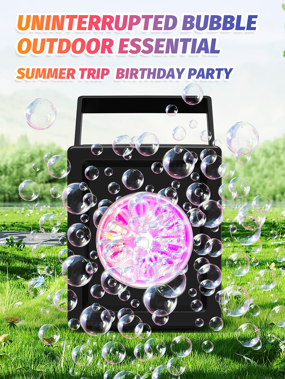 Thumbnail: Automatic Bubble Machine — 10-Hole Electric Bubble Blower