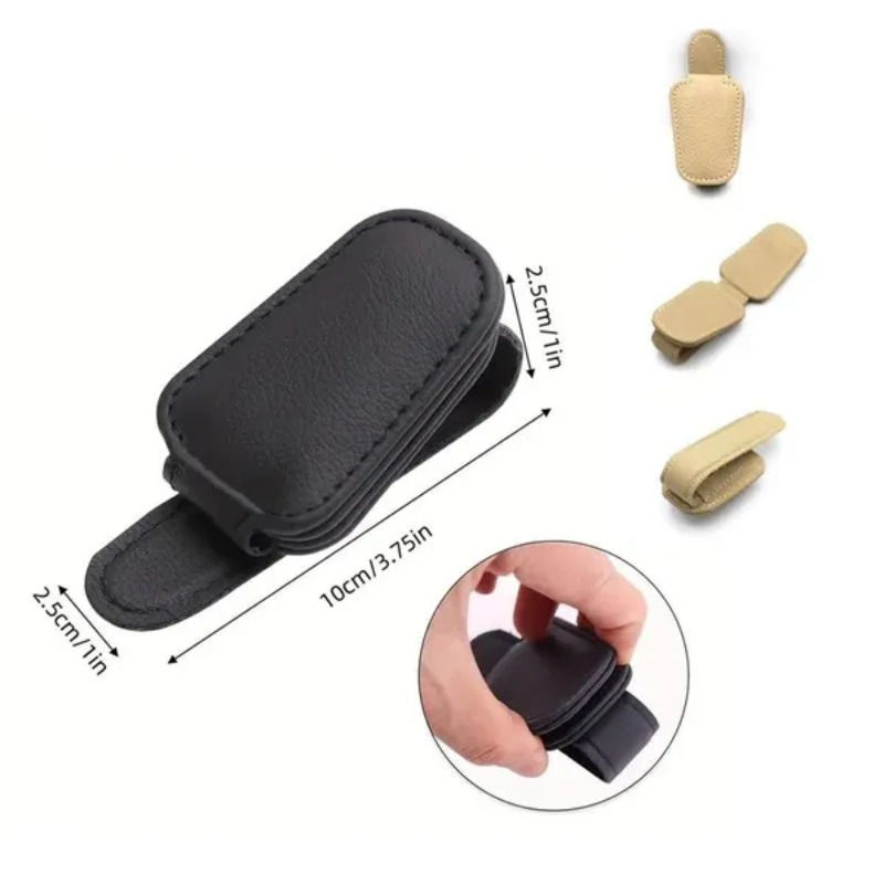 Thumbnail: Car Sun Visor Glasses Holder — Sunglasses, Ticket & Card Clip