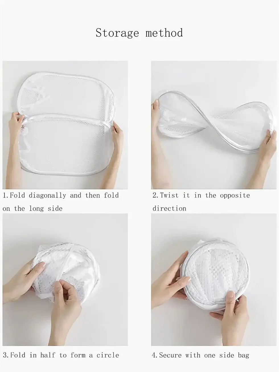 Thumbnail: Folding Laundry Sorting Basket — Dirty Clothes Storage Organizer