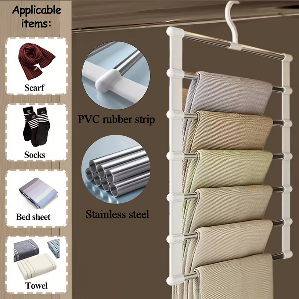 Thumbnail: Foldable Multi-Tier Pants & Trouser Organizer