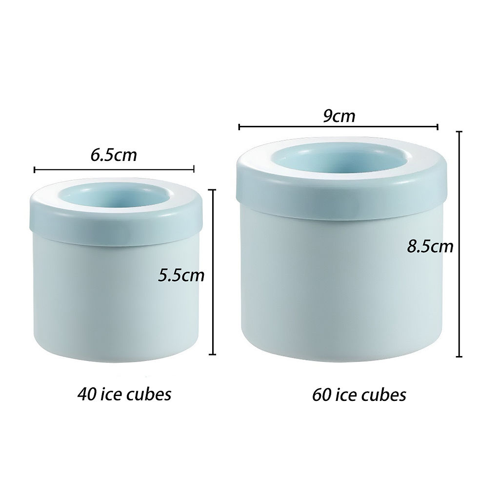 Thumbnail: 40/60 Ice Cubes Silicone Mold Round Ice Bucket Ice Storage Box