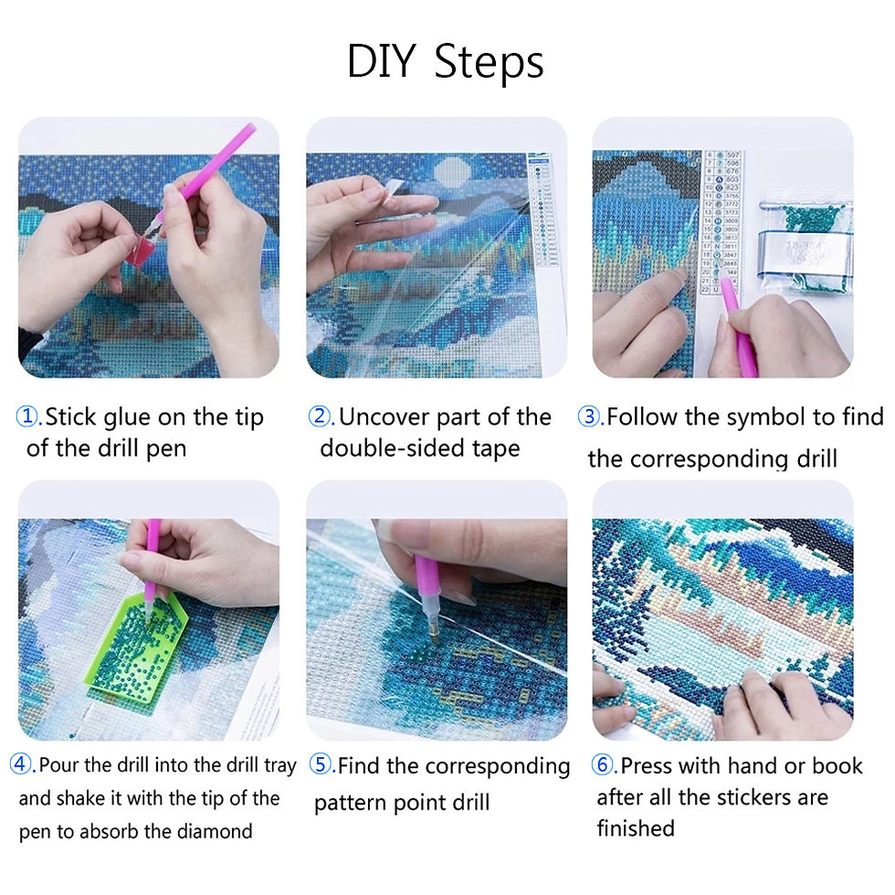 Thumbnail: DIY Japanese Landscape Diamond Painting Kit — Full Diamond Mosaic
