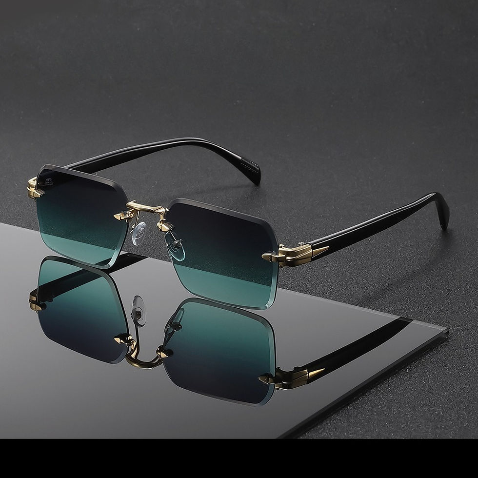 Thumbnail: Rimless Metal Sunglasses — Unisex UV Protection