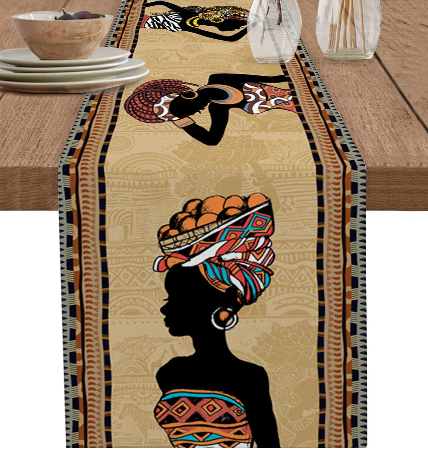 Cultural Table Runner Decor / ባህላዊ የጠረጴዛ ልብስ