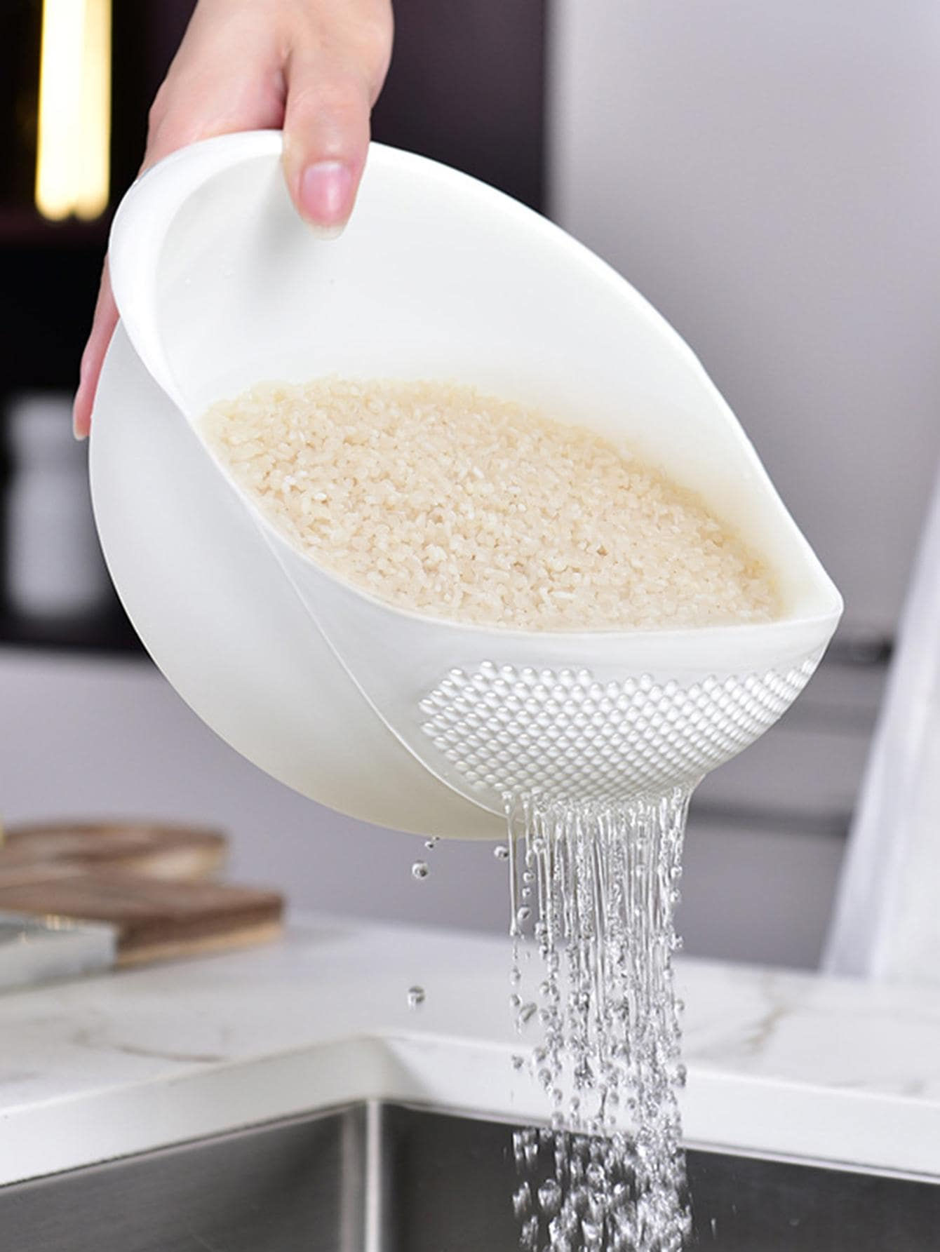 Multi-Purpose Colander Bowl — Rice, Fruit & Vegetable Washing Basket