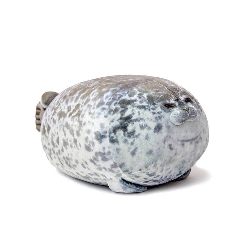 Thumbnail: Chubby Seal Plush Pillow — 3D Sea Lion Stuffed Toy