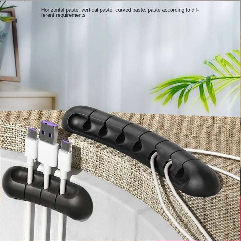 Thumbnail: Self-Adhesive Cable & Power Cord Organizer — Cable Winder
