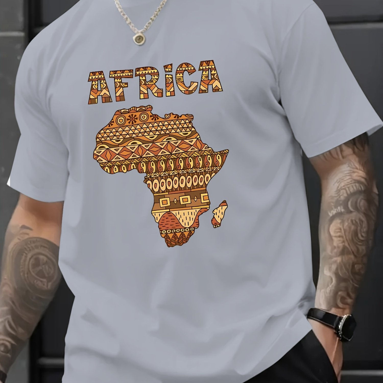 Africa Map T-Shirt / የአፍሪካ ካርታ ቲሸርት