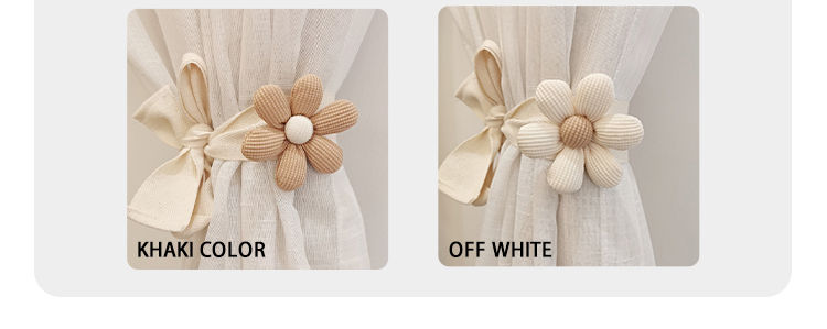 Thumbnail: 3D Flower Curtain Ties Car Curtain Ties Decorative Ties Bundle Rope Children's R