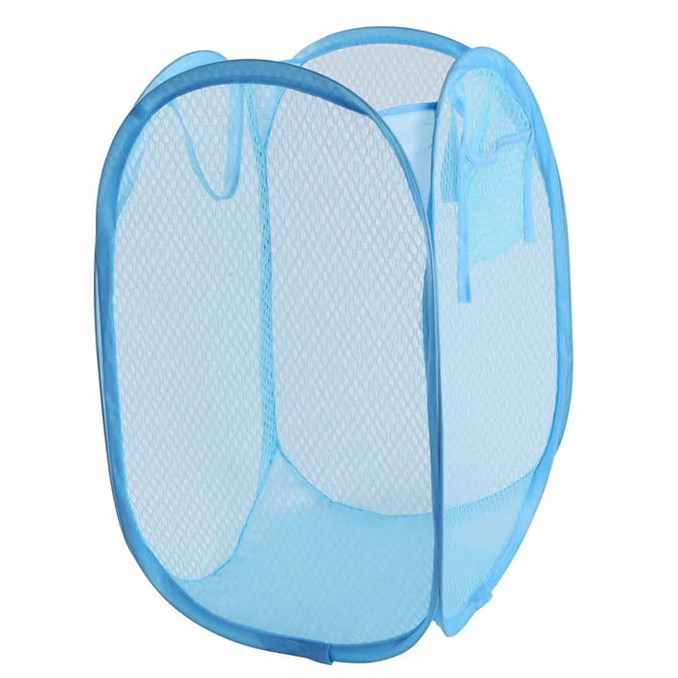 Thumbnail: Folding Laundry Sorting Basket — Dirty Clothes Storage Organizer