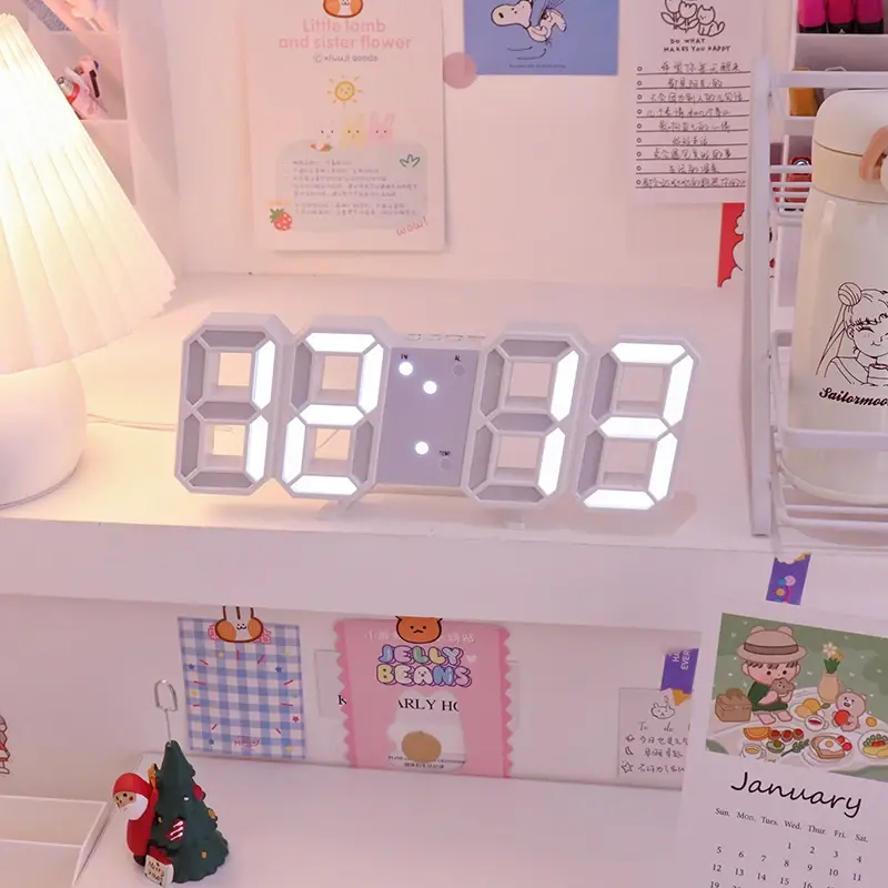 Thumbnail: Digital Desktop & Wall Clock — Adjustable Electronic Display
