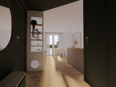 Perspectives 3D entrée