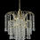 Thumbnail: This elegant basket-style chandelier features delicate 30% lead crystal chains and graceful teardrop-shaped crystals.