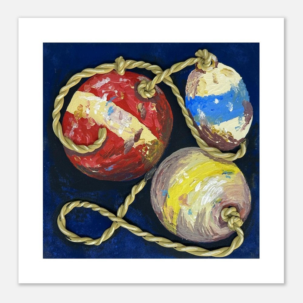 Fish Market - Buoys - Premium Matte Paper 25x25 cm