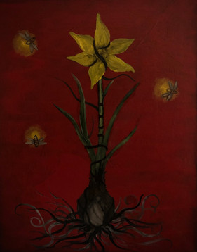 Paweł Sobczak sztuka art obraz painting kawiat narcyz