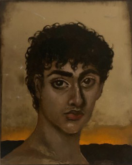 Paweł Sobczak sztuka art obraz painting gold boy roma
