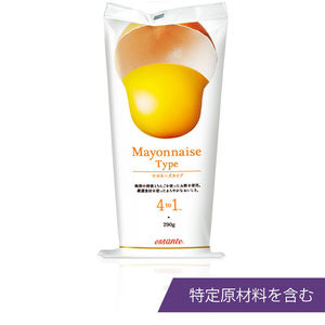 ４ to １ マヨネーズタイプ
4 to１の脂肪酸バランスオイルを使用
エサンテ ４ to １ 脂肪酸バランスオイルが主原料のマヨネーズタイプ。純卵の卵黄のみ使用。りんごを使ったお酢が入ってまろやかな酸味に仕上がり、お子様でも食べやすいおいしさです。