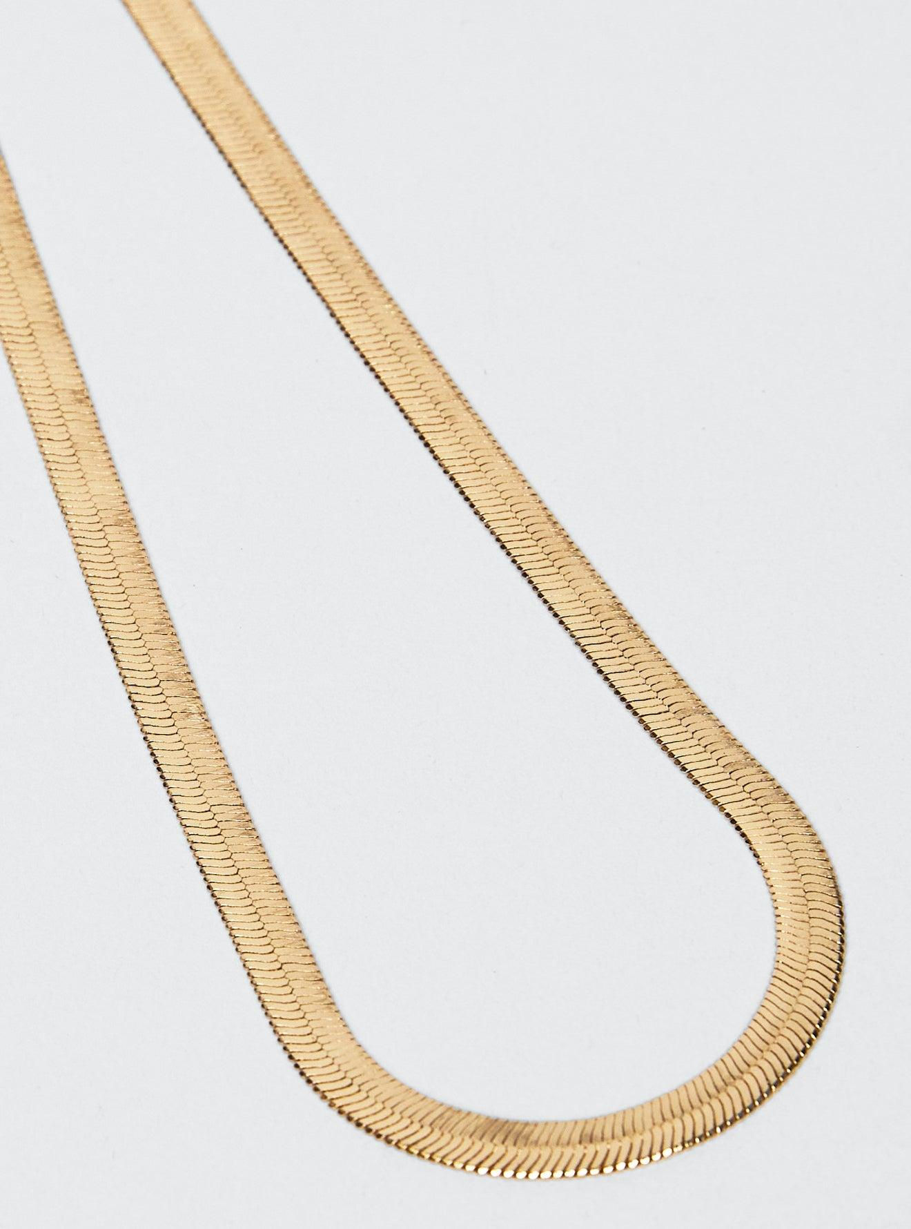 Herringbone Chain 14K Yellow Gold