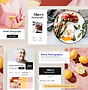 ビジネスを運営するためのツールを表示している料理写真サイト
