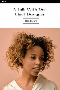 Skabelon til e-mailkampagne, der viser et portræt af en afroamerikansk kvinde.