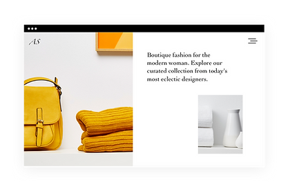 Website für Modegeschäft