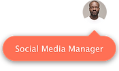 image of the social media manager of the site