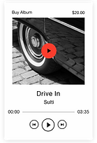 Audio player with newly released song