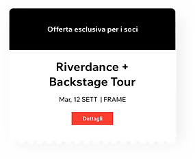L'immagine di un coupon speciale per un evento teatrale