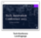 Tech-Konferenz Landingpage