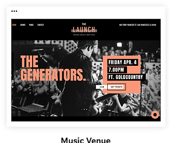 Music Venue Template