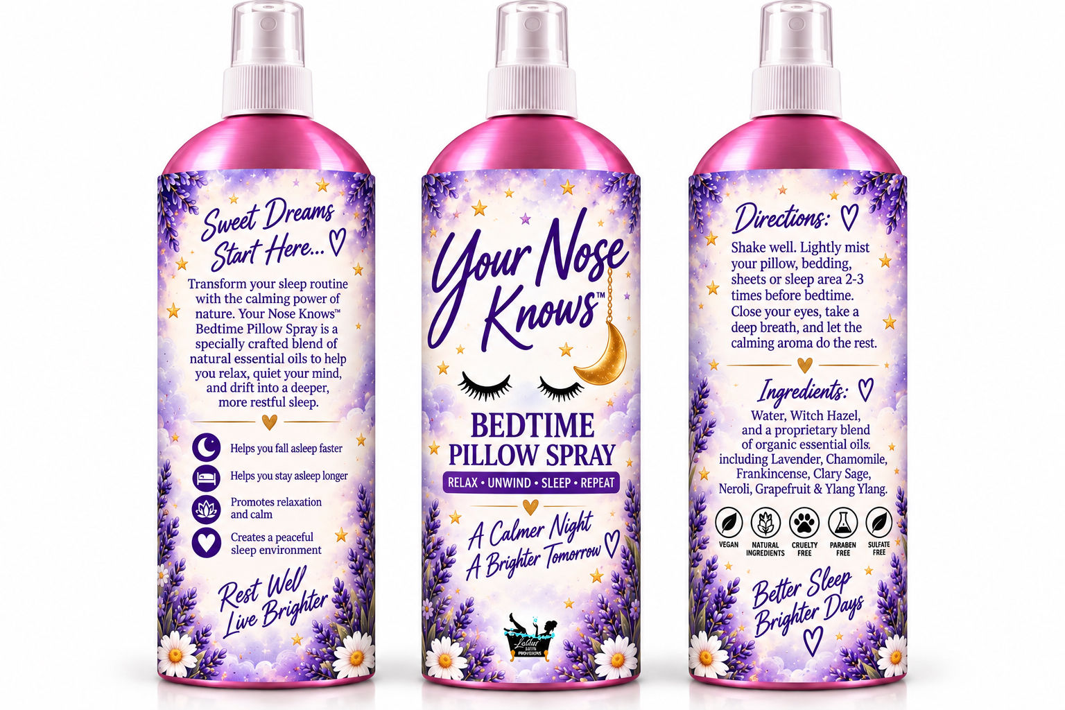 Your Nose Knows™ Bedtime Pillow Spray- Drift off to sleep Naturally!