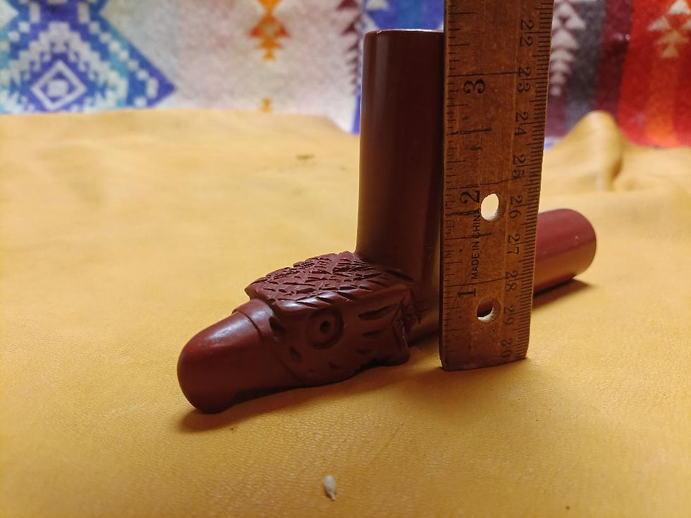 Thumbnail: Eagle Pipe, Catlinite / pipestone