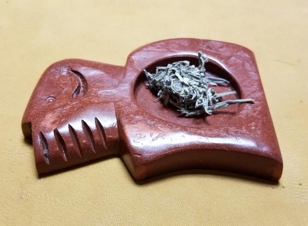 Buffalo Catlinite Pipestone Smudge Burner