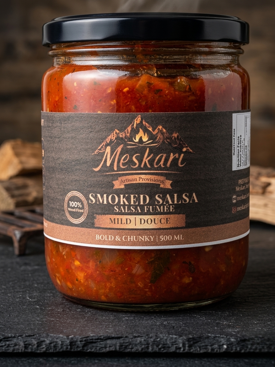 Meskari Wood-Fired Smoked Salsa - Bold & Chunky