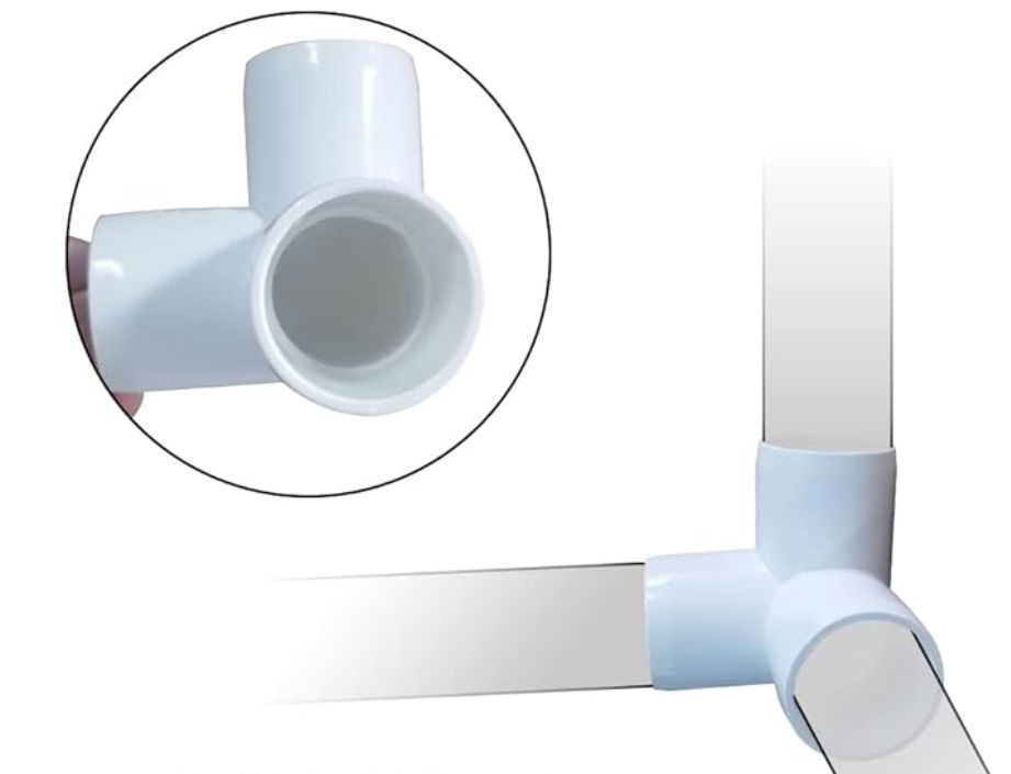 Thumbnail: PVC 3-way Corner Tees 1/2"