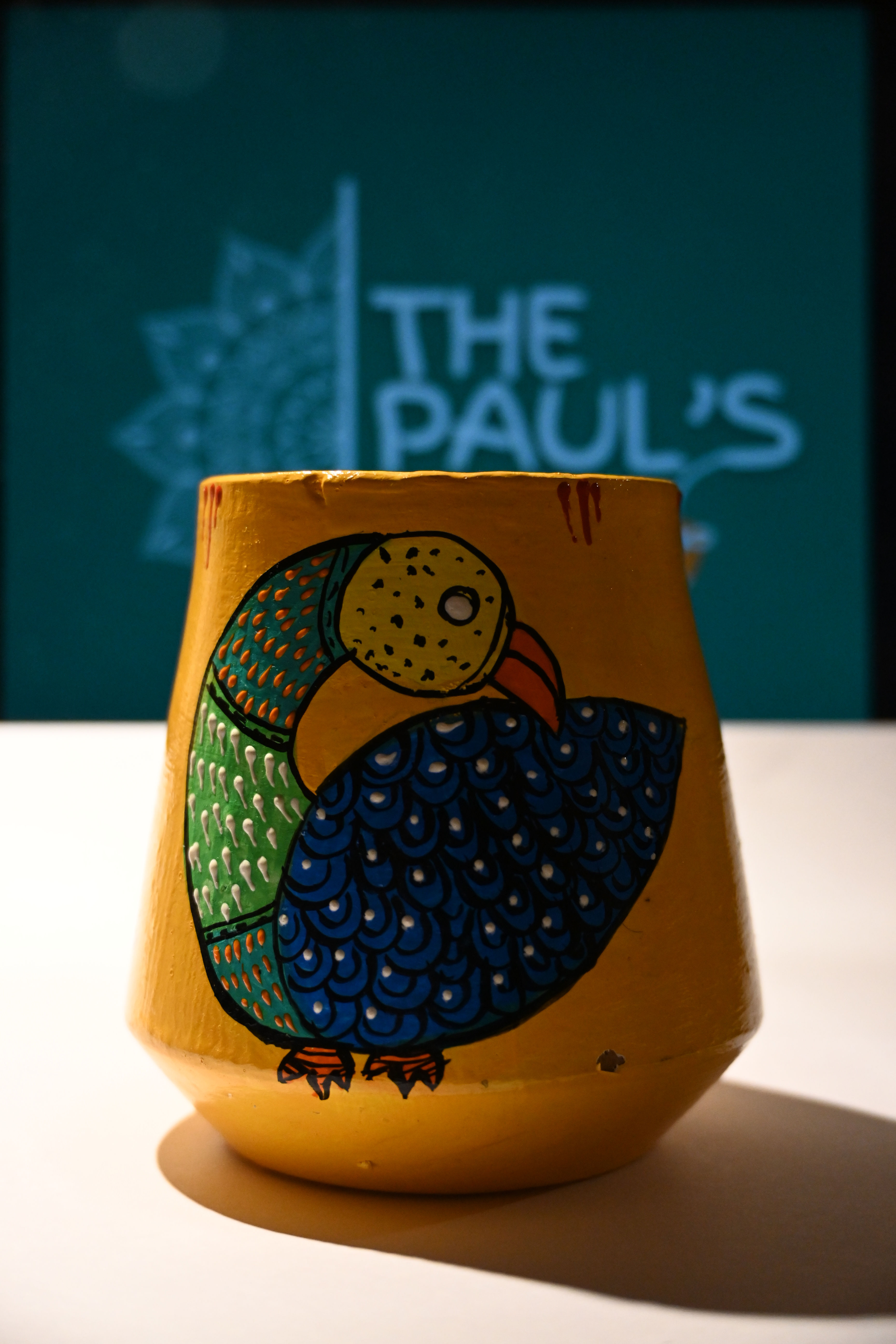 मधुबनी टेराकोटा फूलदान